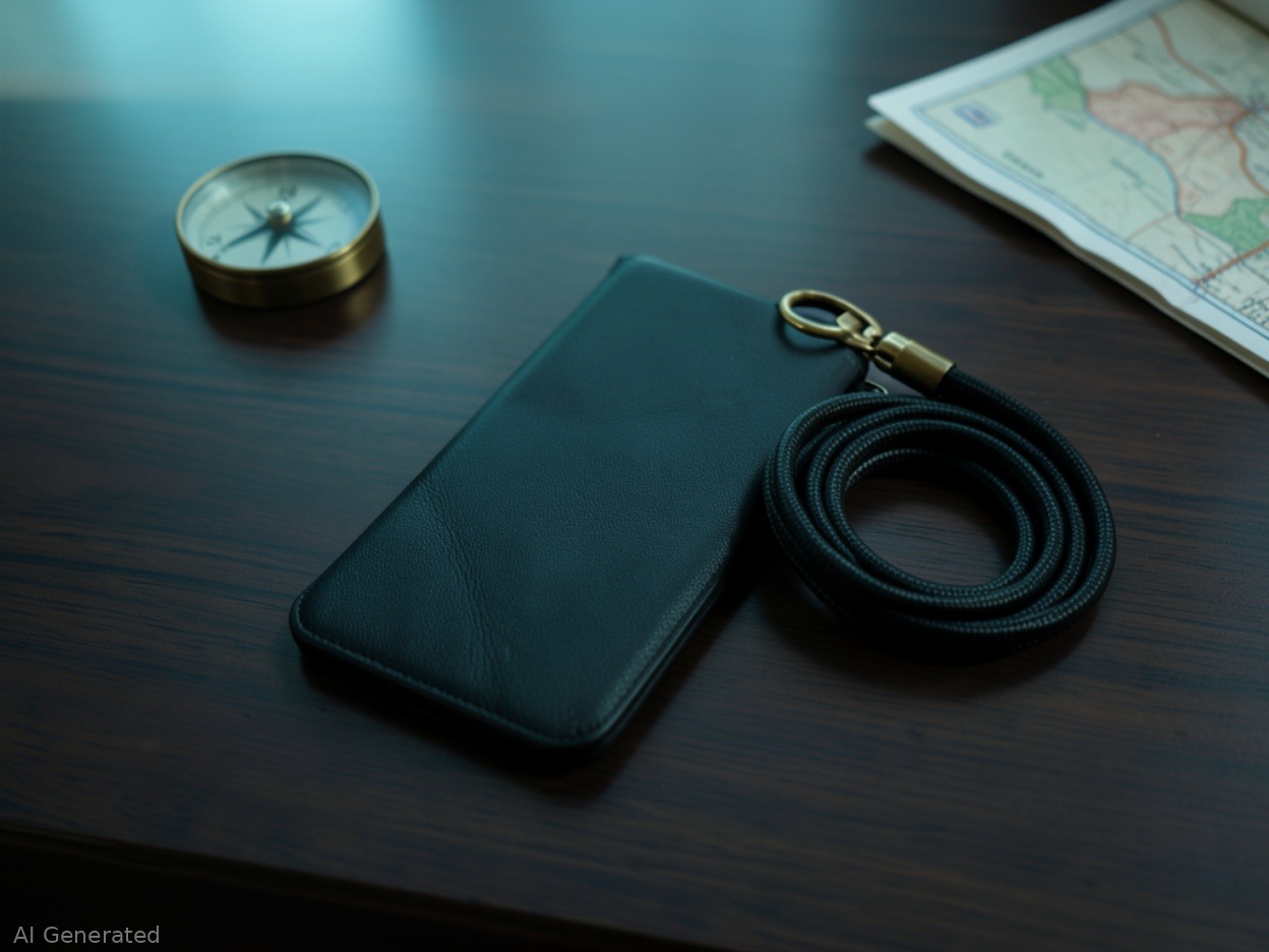 Modern Case per iPhone 18 Pro Max: pelle nera Horween e attacco per cinturino